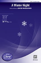 A Winter Night SSA choral sheet music cover Thumbnail